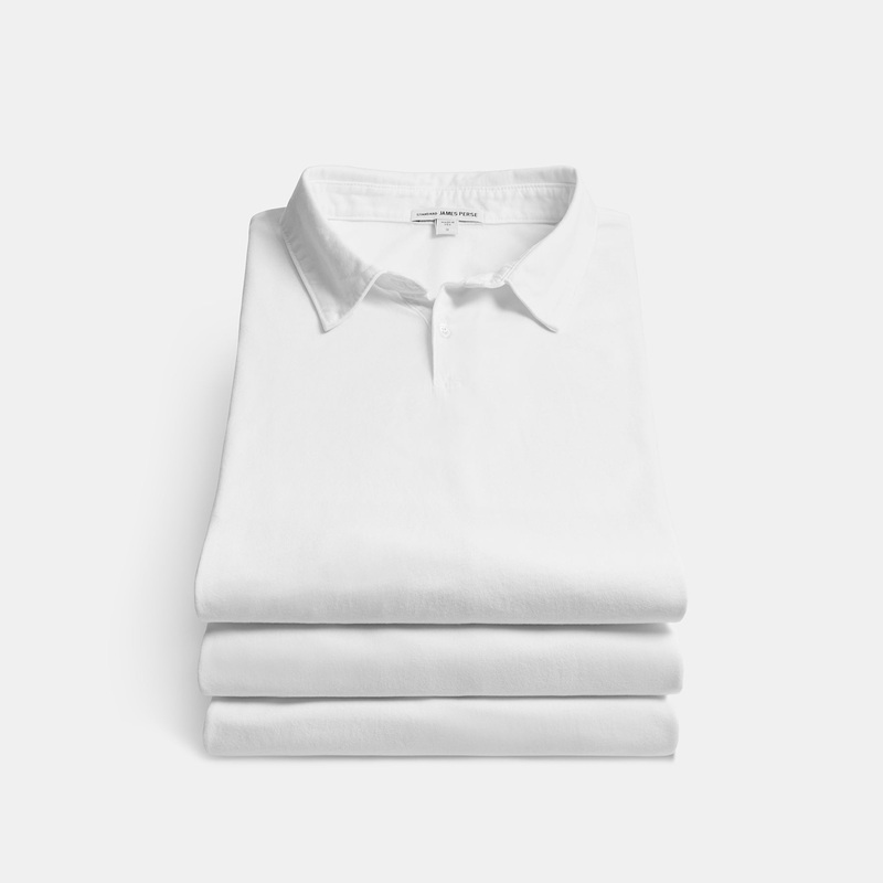 3 Pack Sueded Jersey Polo – White