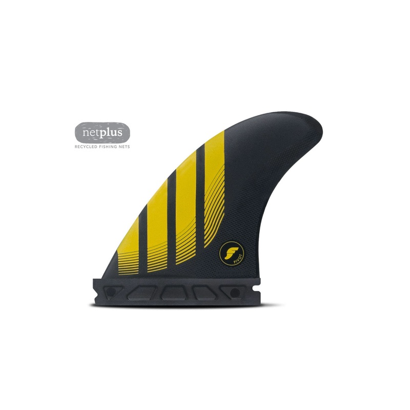 Futures Fins P4 Alpha Thruster Fin Set – Carbon/Yellow
