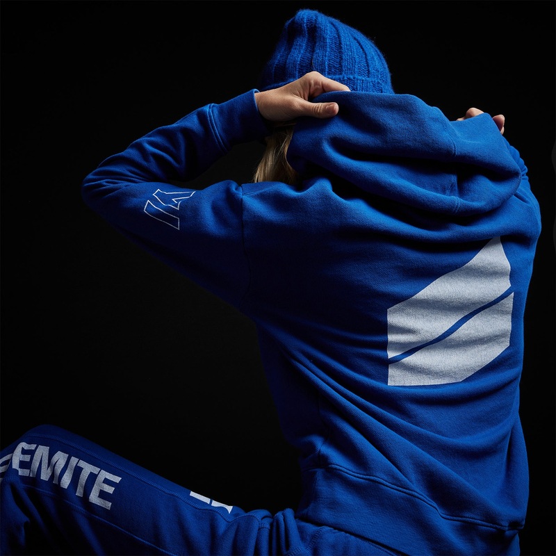 Graphic Pullover Hoodie – Royal Blue/White