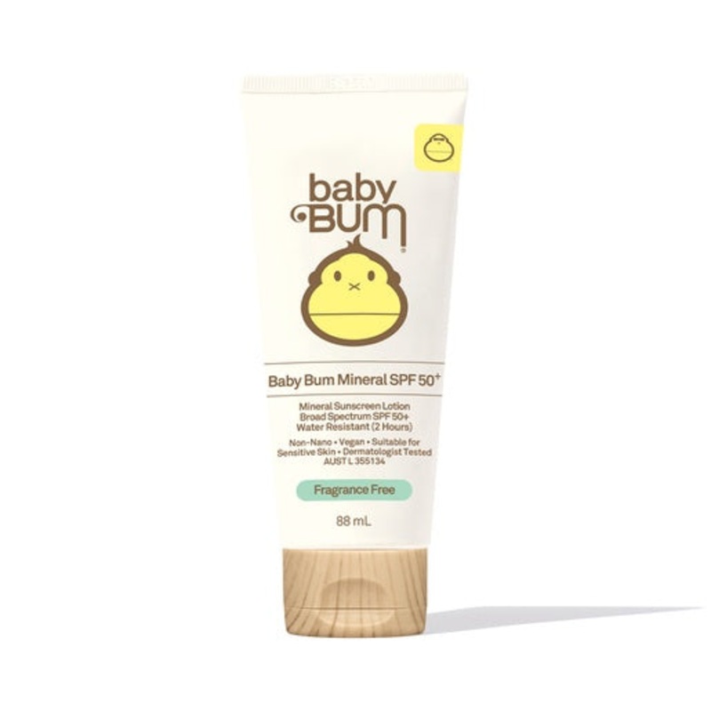 BABY BUM SPF 50 MINERAL SUNSCREEN LOTION – FRAGRANCE FREE – AUS 88ml