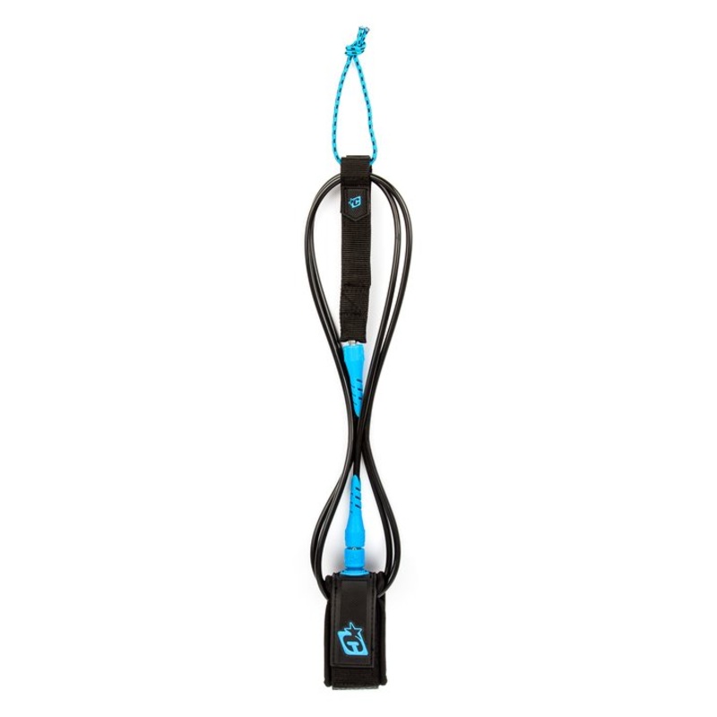 Creatures Comp Leash-6′ x 1/4″-Black/Cyan