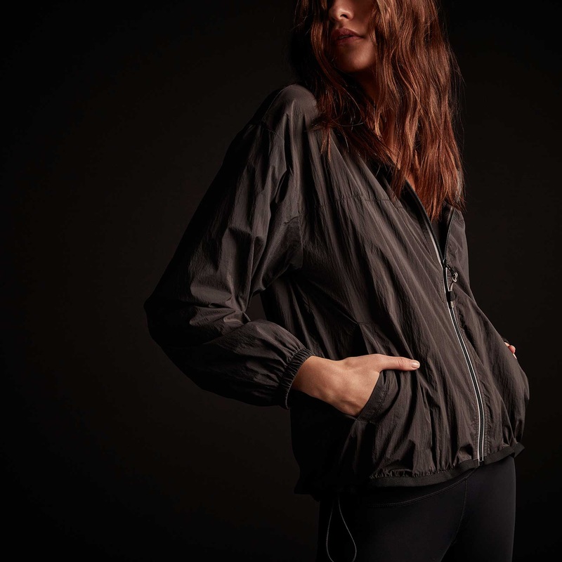 Oversized Full Zip Parka – Black