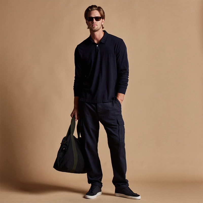 Cotton Jersey Polo – French Navy
