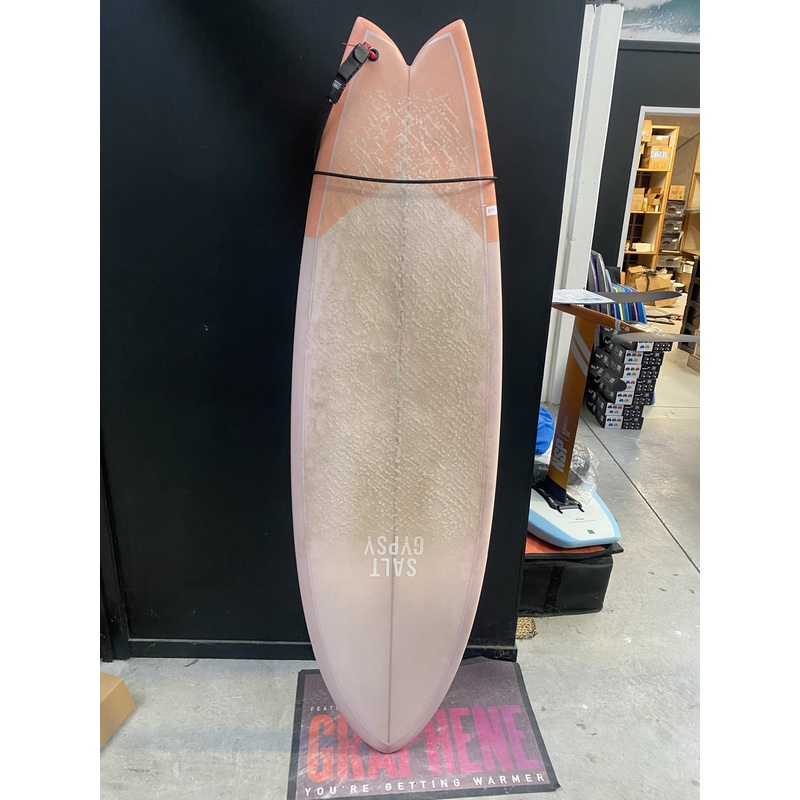 2nd Hand Salt Gypsy Shorebird 5’11, 34L with fins & leash