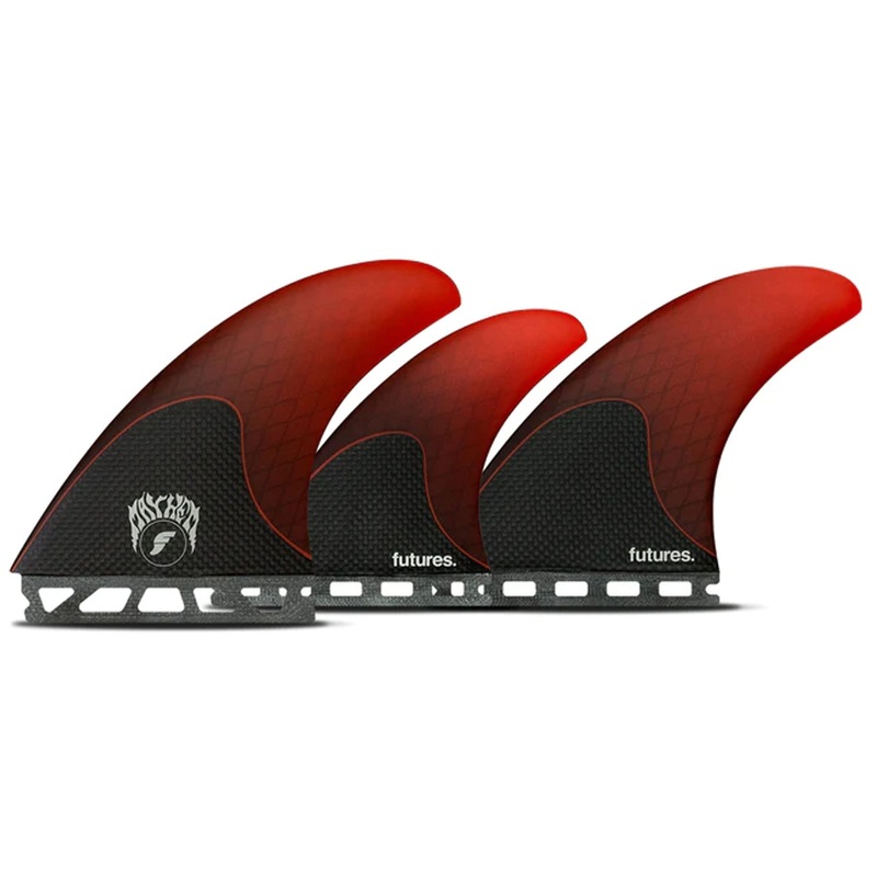 Futures Mayhem 3.0 HC 5-Fin Surfboard Fins – Large/Red