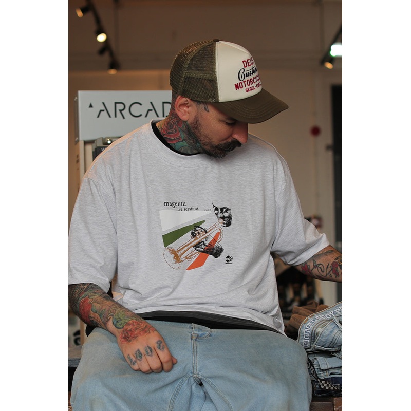 Magenta Sessions T-Shirt Ash