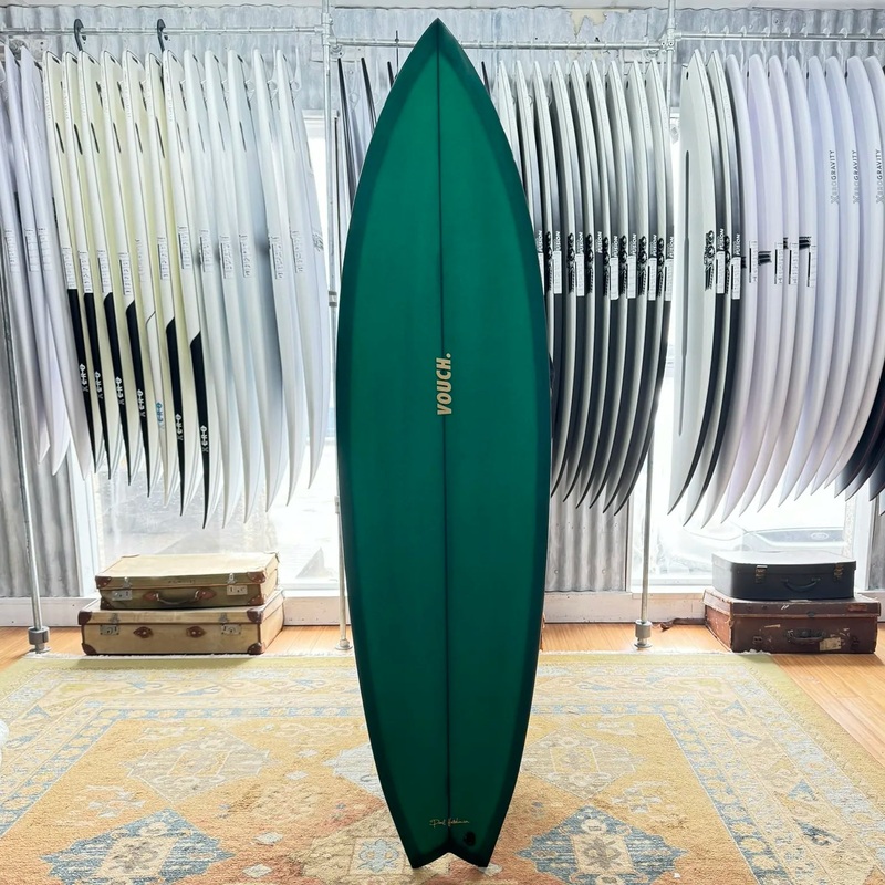 Vouch Sambal Surfboard – 6’6″ – Dark Green