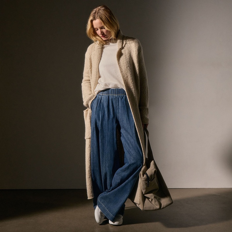 Cashmere Double Breasted Coat – Biscotti