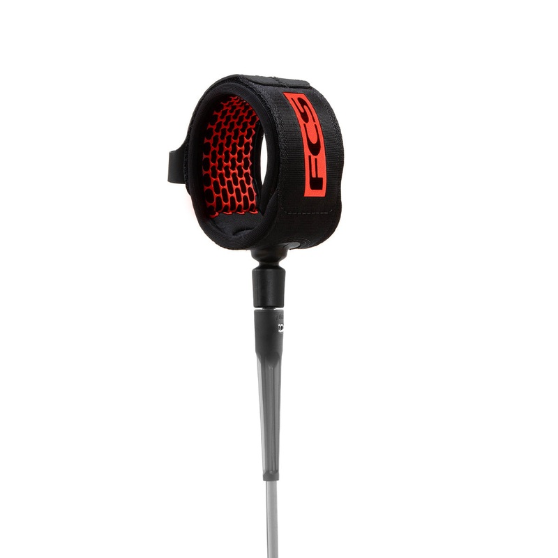 FCS All Round Essential Leash-Flame Red-6′