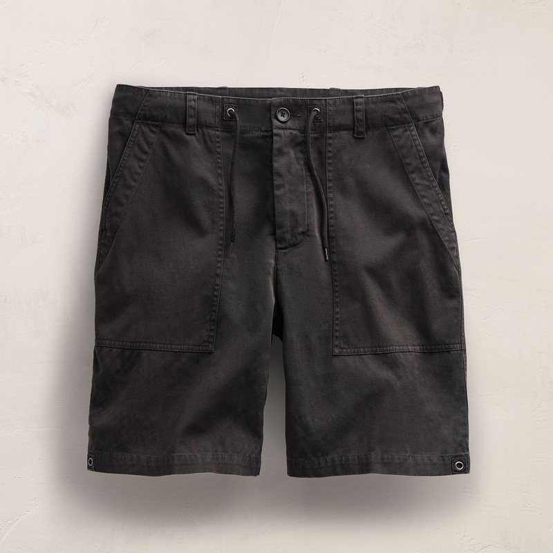 Slub Cotton Utility Flight Short – Magma Pigment