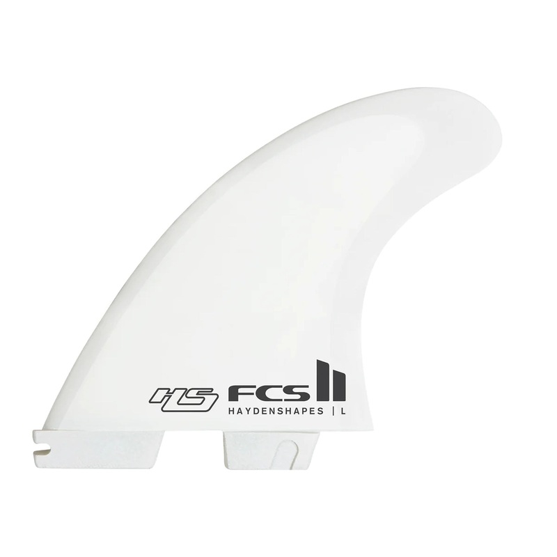 FCS II HS PC Carbon Five Surfboard Fins – Medium/White