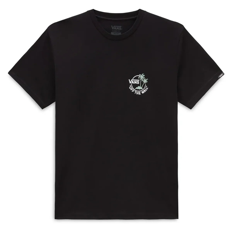 Vans Men’s Mini Dual Palm Tee – Black/Iceberg Green