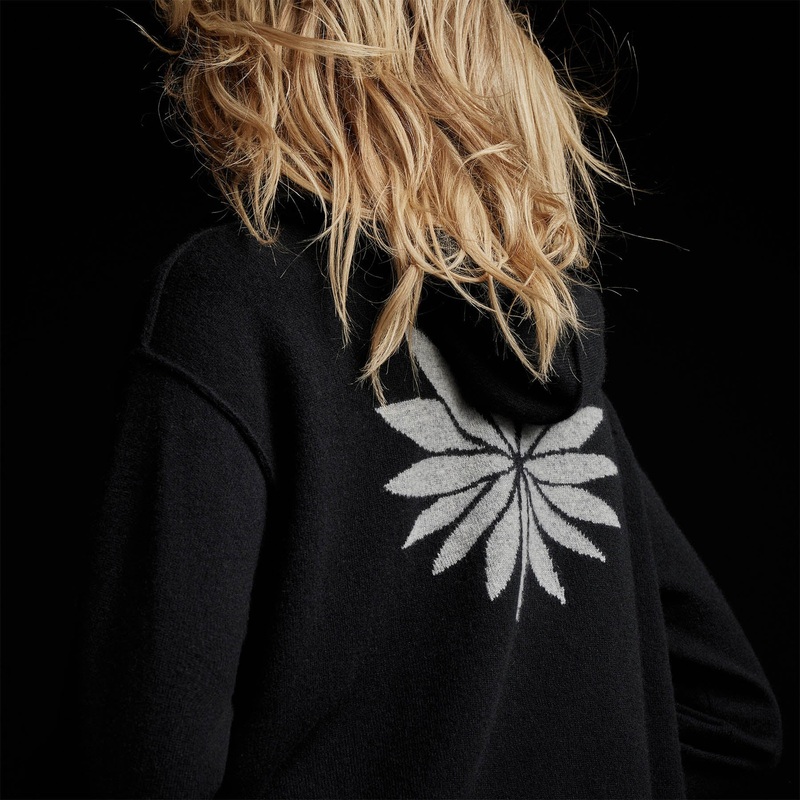 Agave Graphic Hoodie – Black/Heather Grey