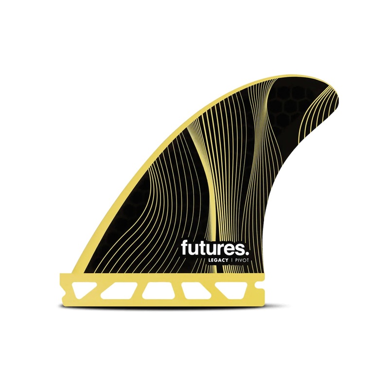 Futures P4 HC Legacy Series Tri Surfboard Fins – Small/Yellow
