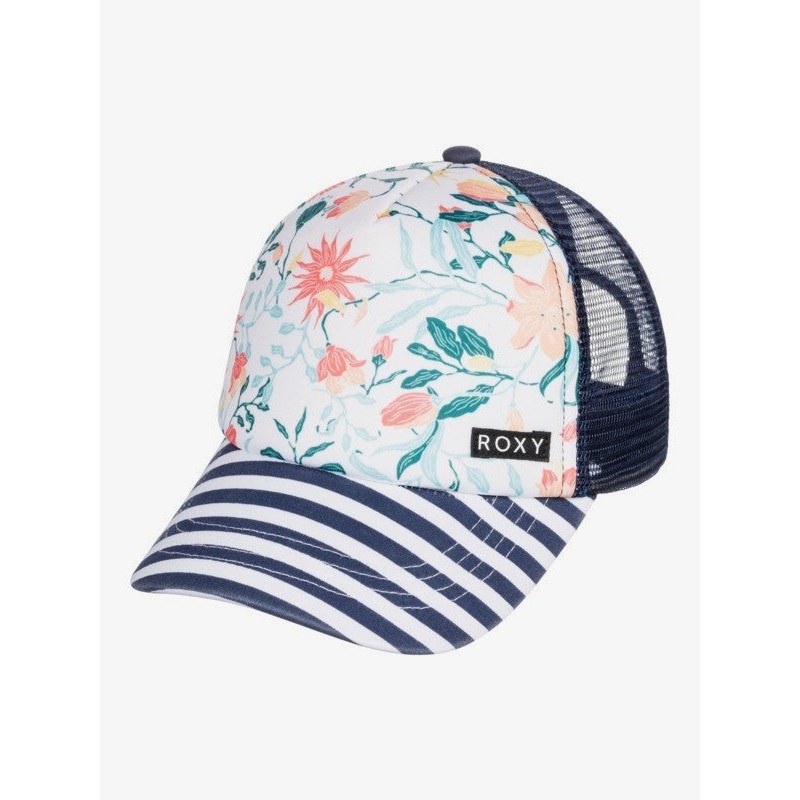 Roxy Honey Coconut Hat-Bright White Kaleido