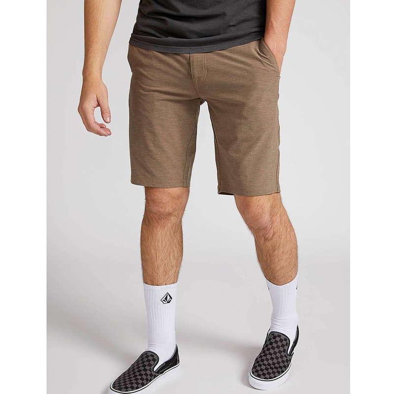 Volcom Frickin SNT Static 2 21″ Men’s Hybrid Walkshorts – Brown