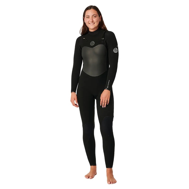 Rip Curl Women’s Flashbomb 5/3 Chest Zip Wetsuit – Black – 23/24