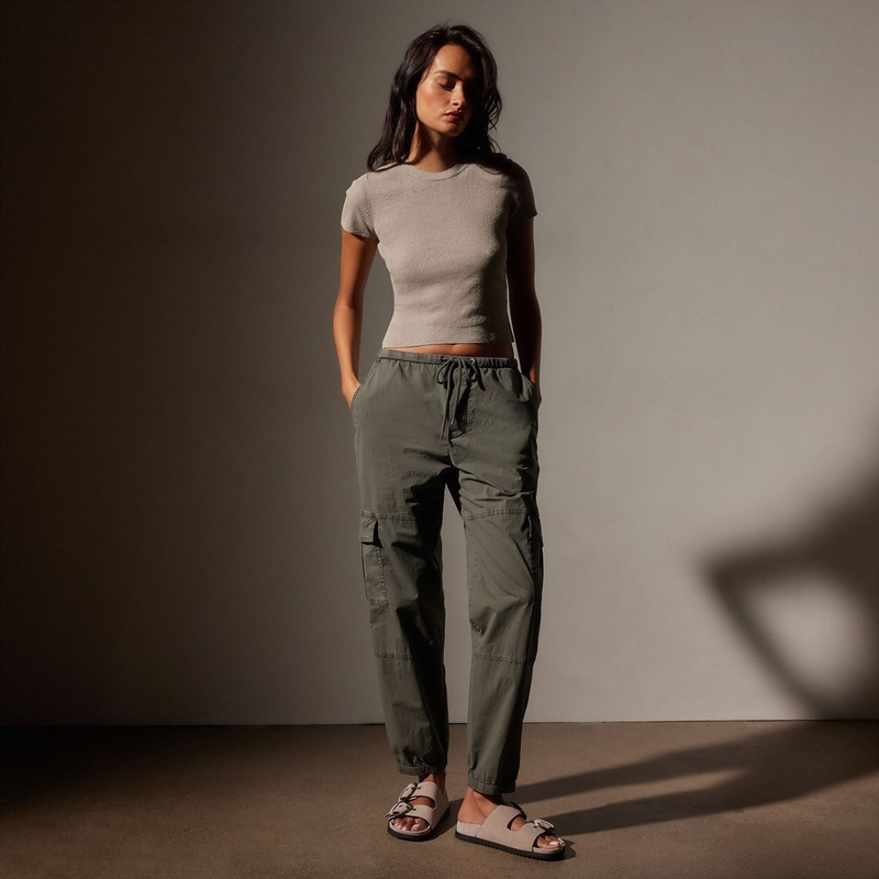 Stretch Poplin Cargo Pant – Palm Pigment