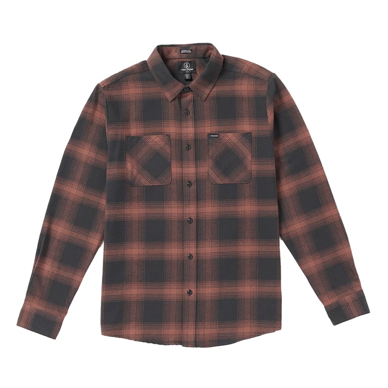Volcom Netastone Men’s L/S Flannel – Stealth