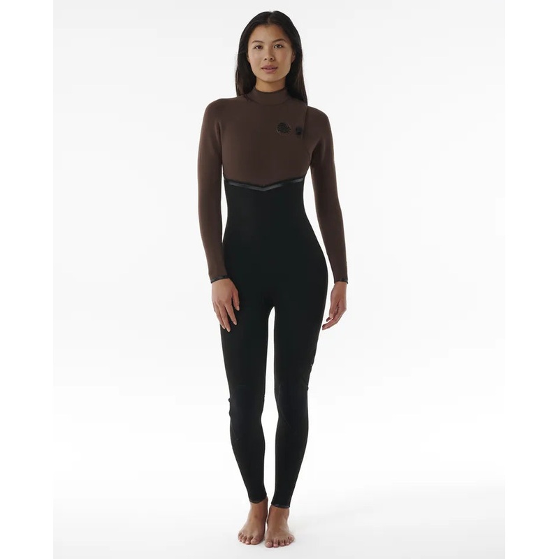 WOMEN’S E-BOMB 4/3MM ZIP FREE STEAMER – CHOCOLATE