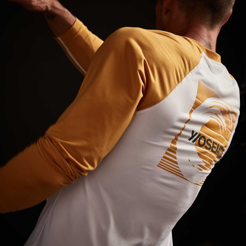 Y/OSEMITE Colorblock Performance Raglan – White/Solar