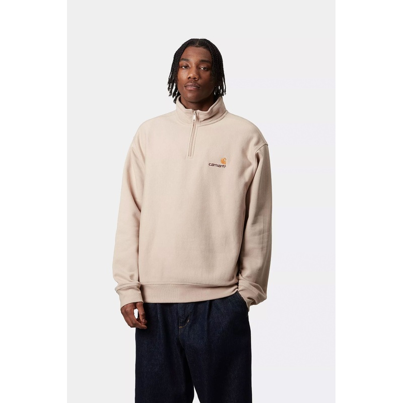 CARHARTT WIP – HALF ZIP AMERICAN SCRIPT SWEAT
