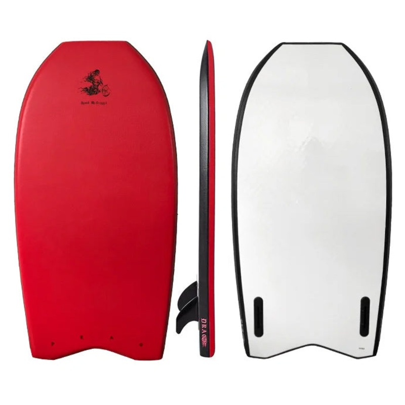 Drag Speed McDraggit 46″ Stand Up Boog Twin Fin – Winny Red/White