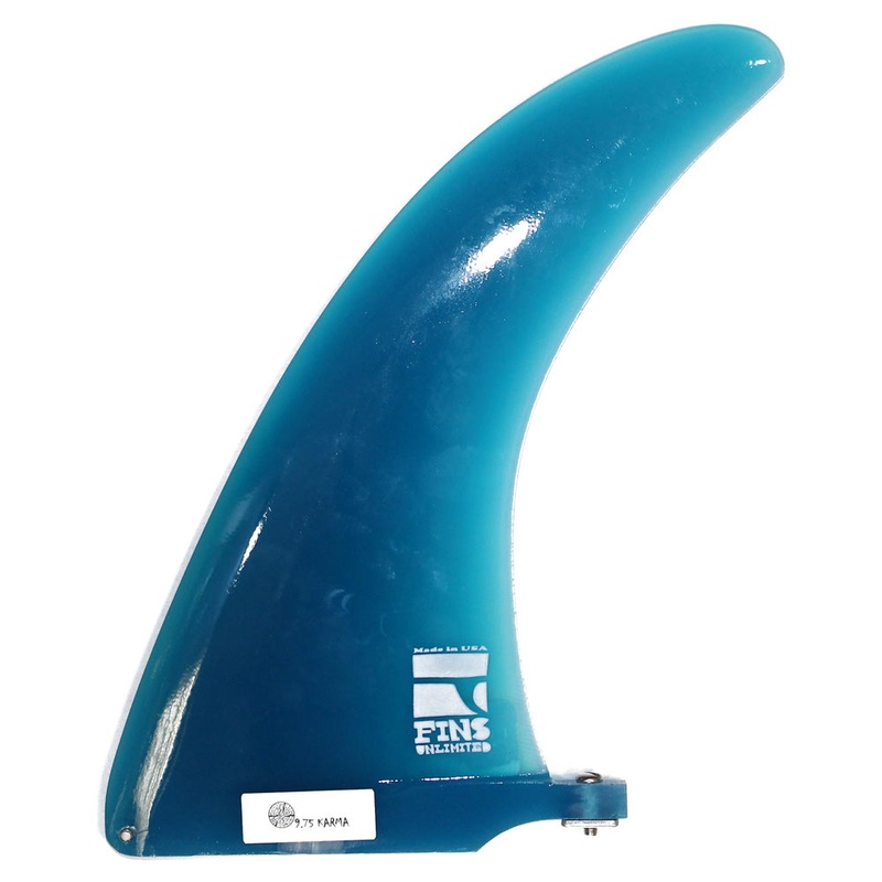 Fins Unlimited Karma Longboard Fin – 8.5″ Blue