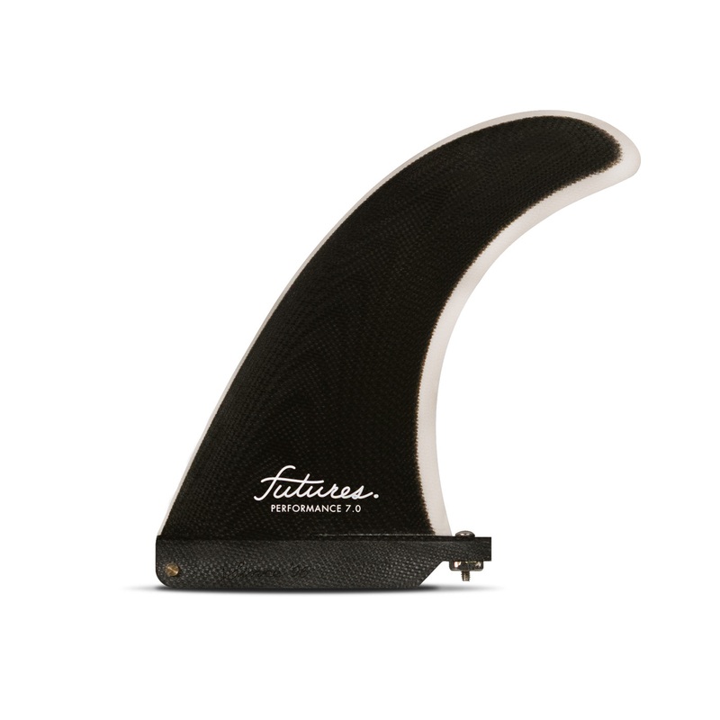 Futures Performance Single Fin-Black/Grey-7″