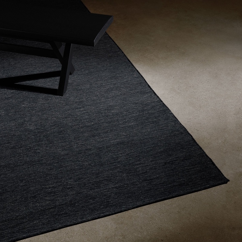 Wool Area Rug – Medium Marled Grey