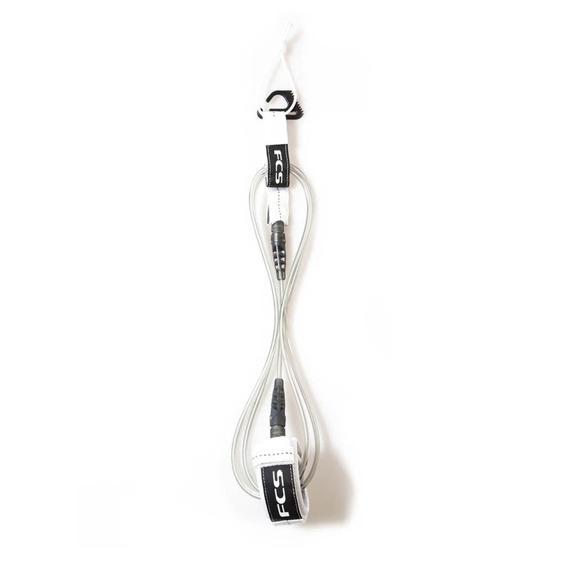 FCS 6ft Comp Leash – White