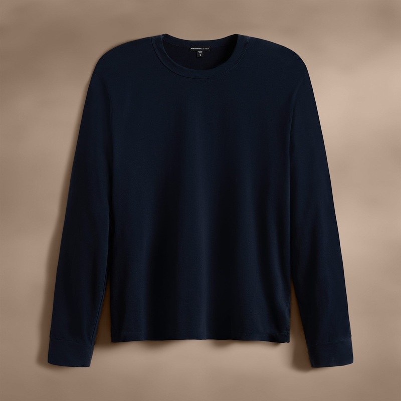 Heavy Luxe Jersey Long Sleeve – Blue Noir