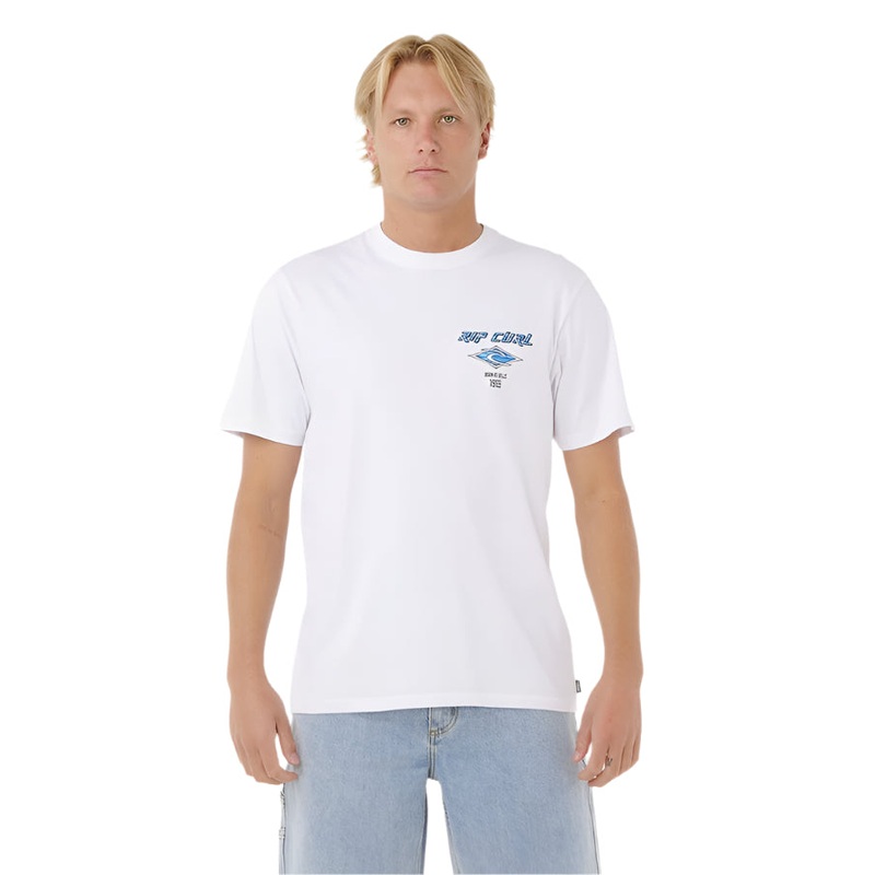 Rip Curl Fade Out Icon T-Shirt White