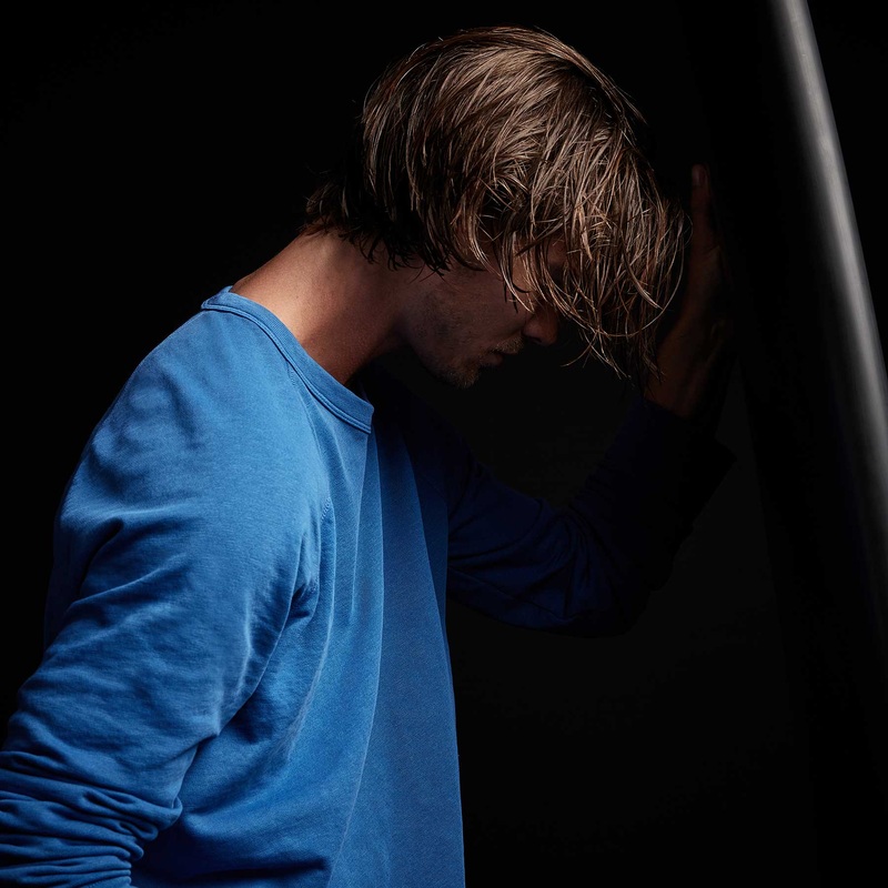 Vintage French Terry Sweatshirt – Electric Blue Pigment