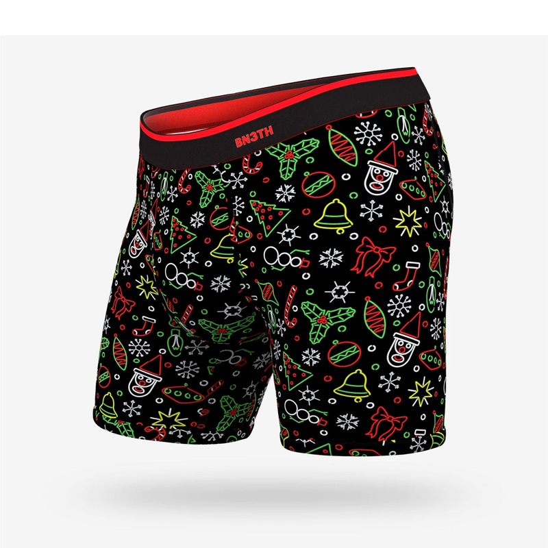 BN3TH Classic Men’s Boxer Briefs – Neon Christmas