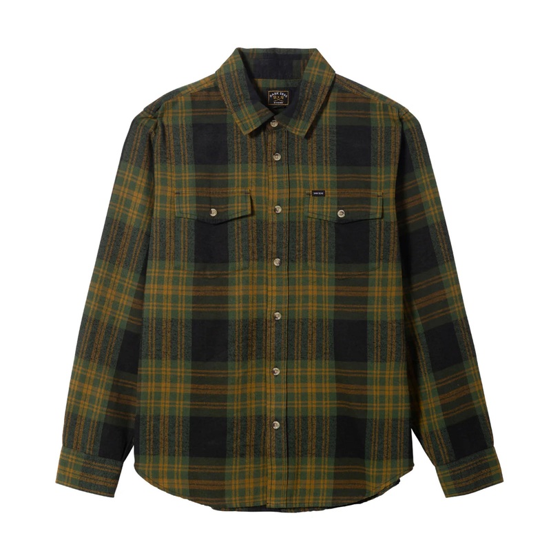 Dark Seas Moore Woven Men’s L/S Flannel – Black