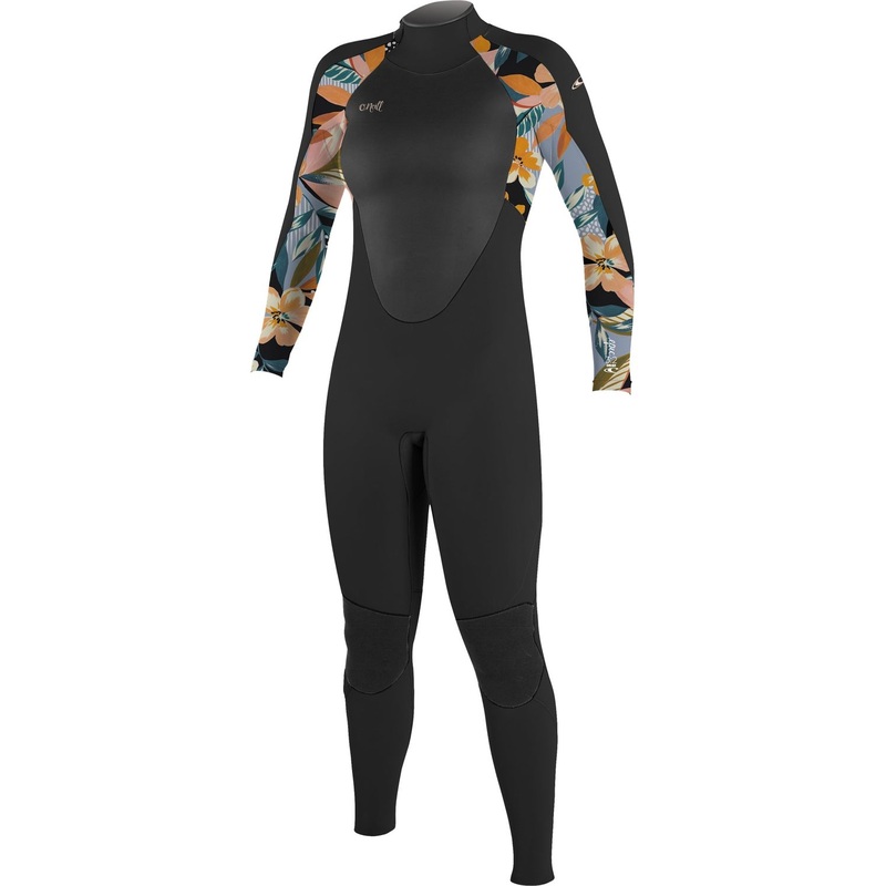 O’Neill Epic Women’s Wetsuit 3/2 With Back Zip in Black & Demiflor