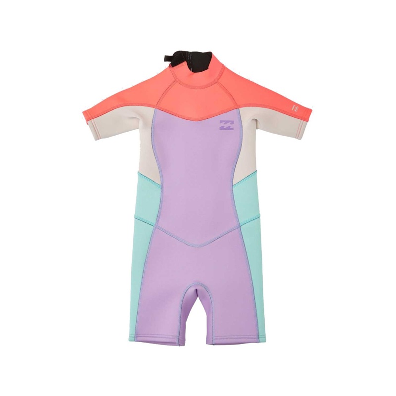 Billabong Girls (2-6 years) 2/2mm Toddler Synergy Back Zip Springsuit Wetsuit