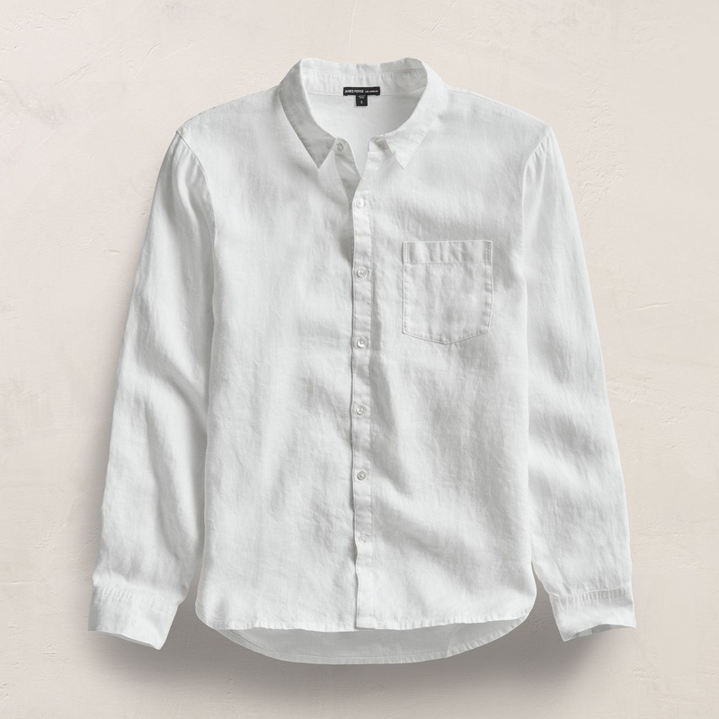 Lightweight Linen Shirt – White