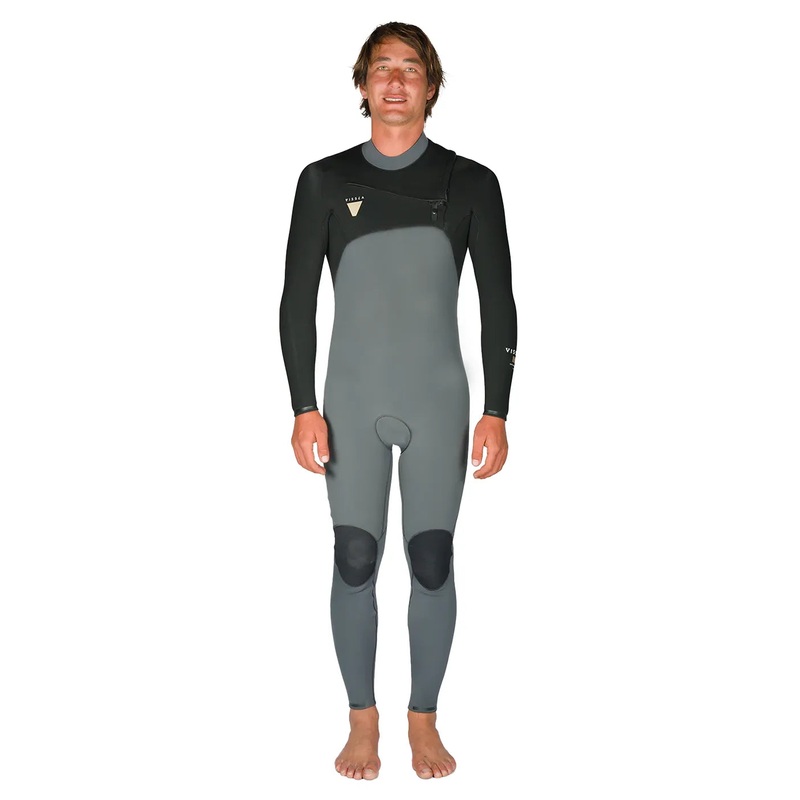 Vissla Natural Seas 4/3 Chest Zip Wetsuit – Coal