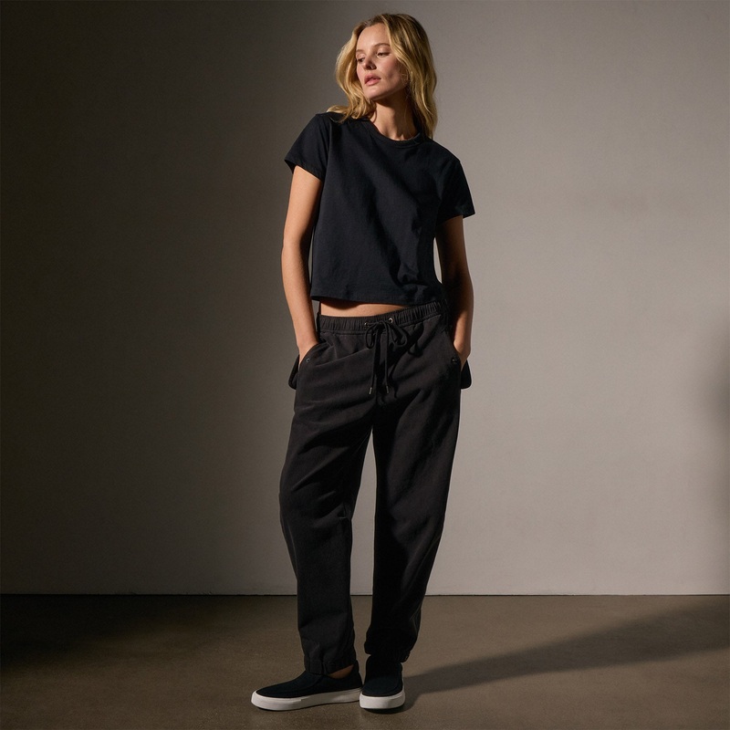 Cotton Terry Flight Pant – Black