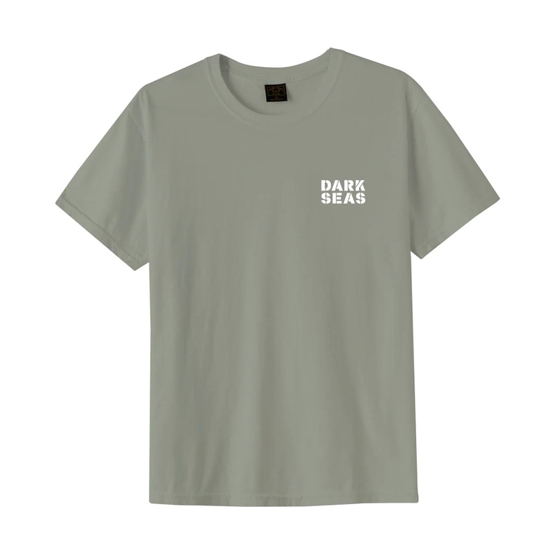 Dark Seas Streamline Pigment Men’s S/S T-Shirt – Oil Green