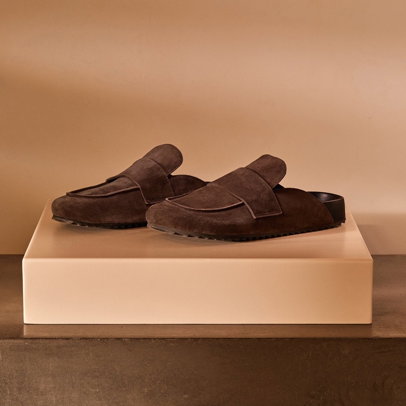 Women’s Suede Slip On Loafer – Cafe