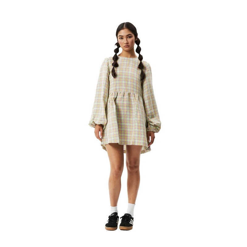 Afends Womens Kali Long Sleeve Mini Dress
