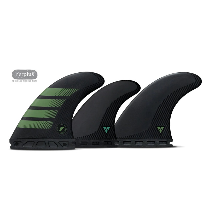 FUTURES F8 ALPHA 5 FIN TRI/QUAD CARBON/OLIVE