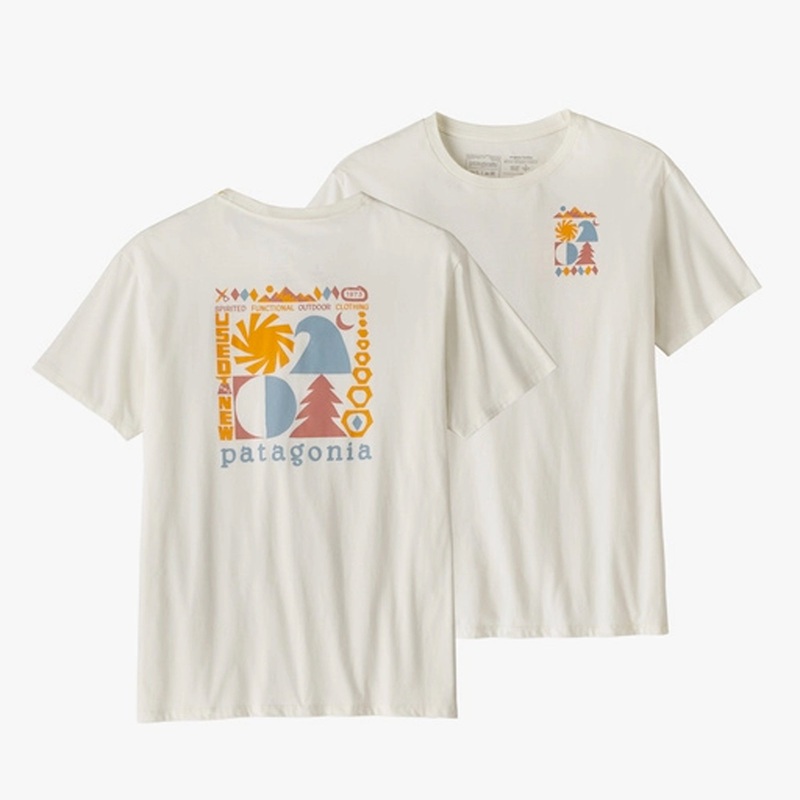 Patagonia Spirited Seasons Organic Men’s S/S T-Shirt – Birch White