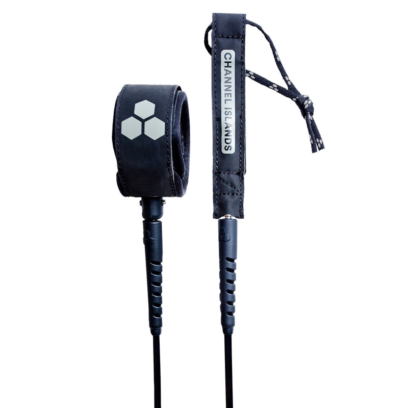 Channel Islands Round Everyday Leash-Black-8′ x1/4″