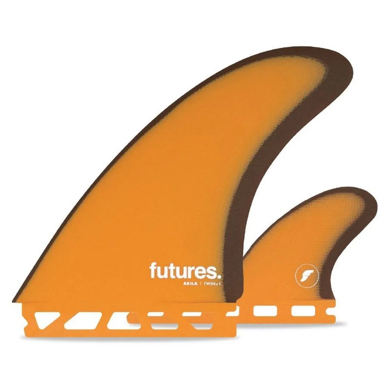Futures Fins Akila Aipa Twin + 1 Fin Set – Orange/Brown