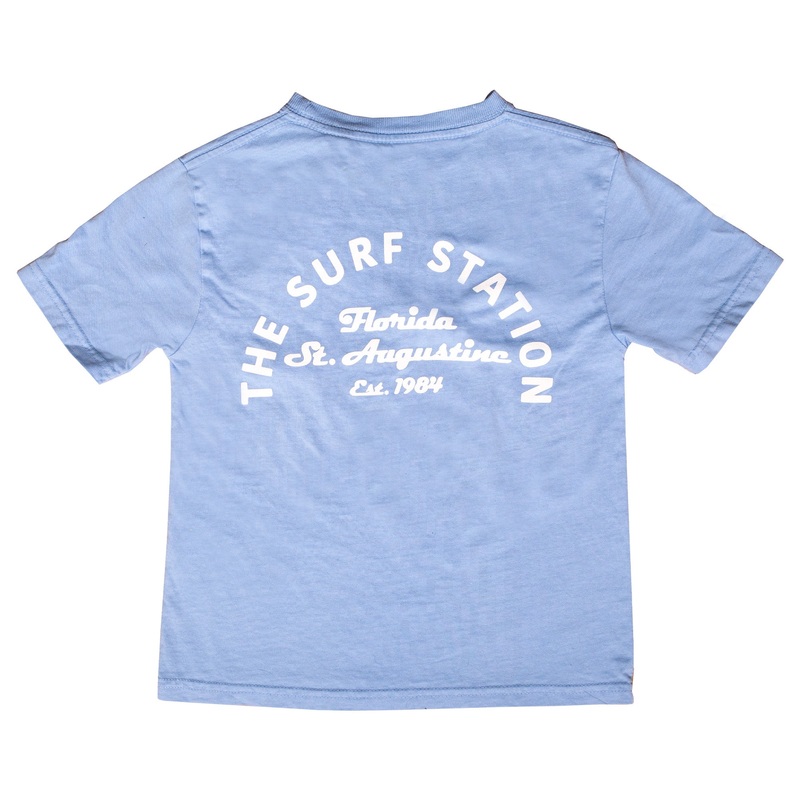 Surf Station Arch Logo 2.0 Youth Boy’s S/S T-Shirt – Blue