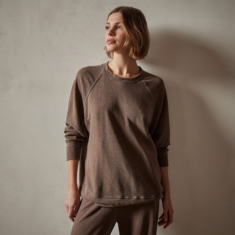 Vintage French Terry Relaxed Sweatshirt – Fox Pigment